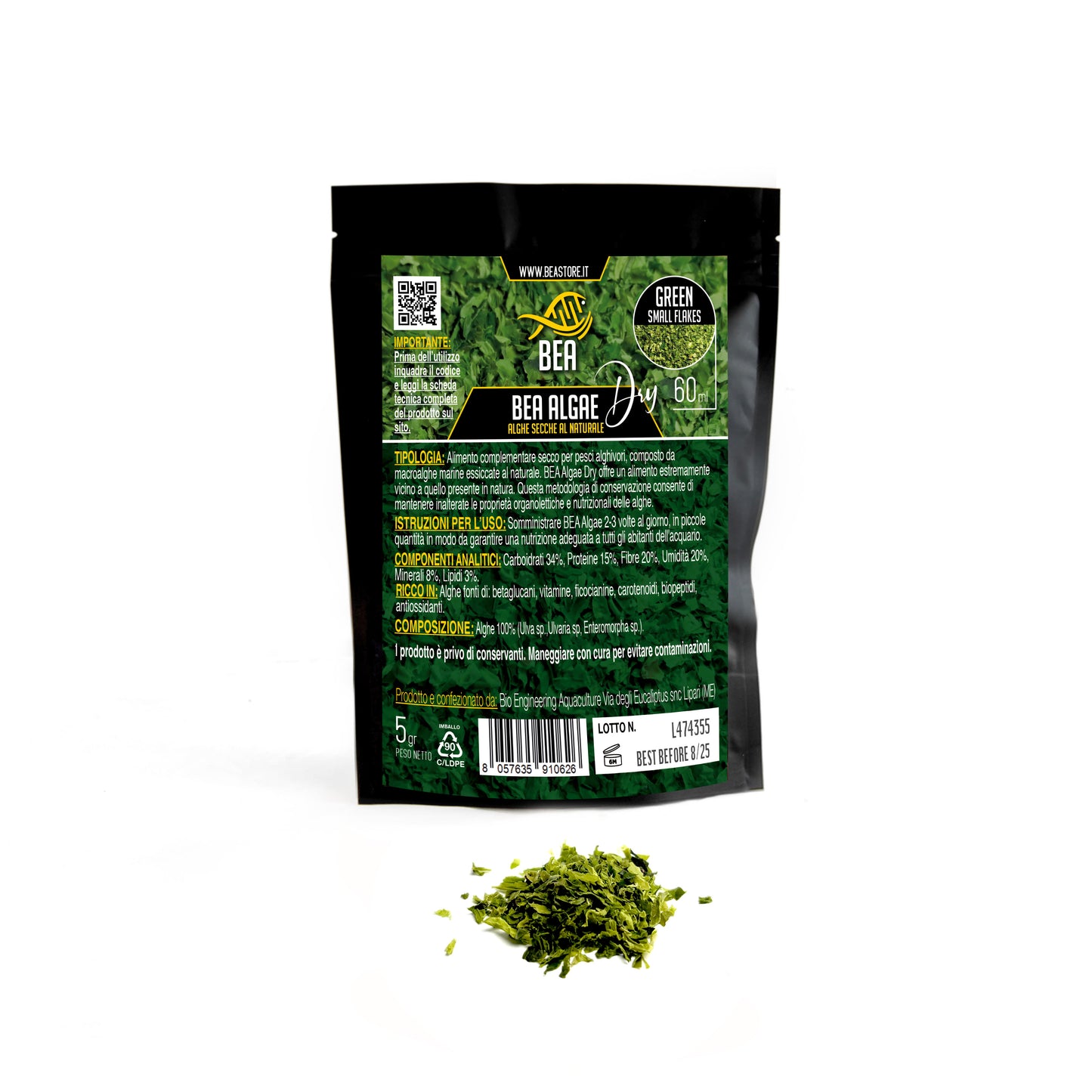 BEA Algae Dry Green - Small Flakes